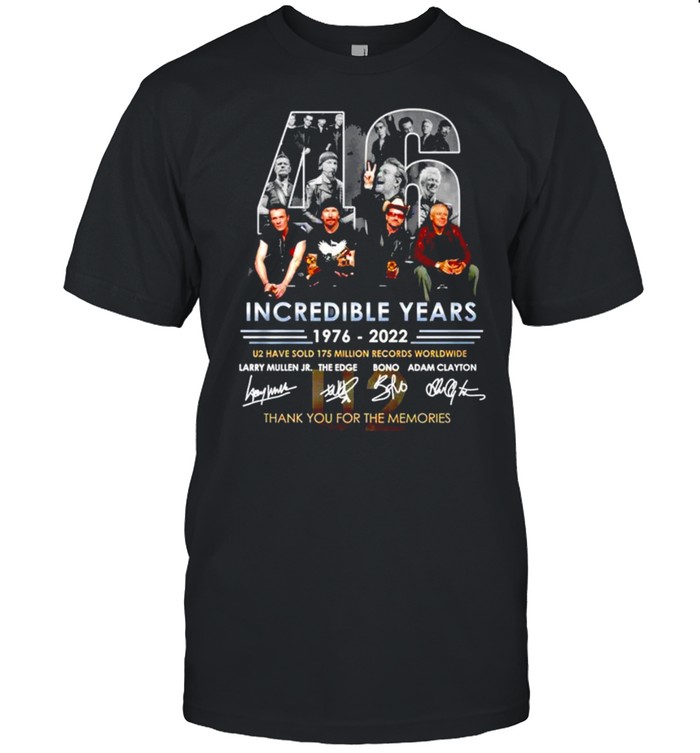 46 Incredible years 1976 2022 thank you for the memories signatures shirt Classic Men's T-shirt