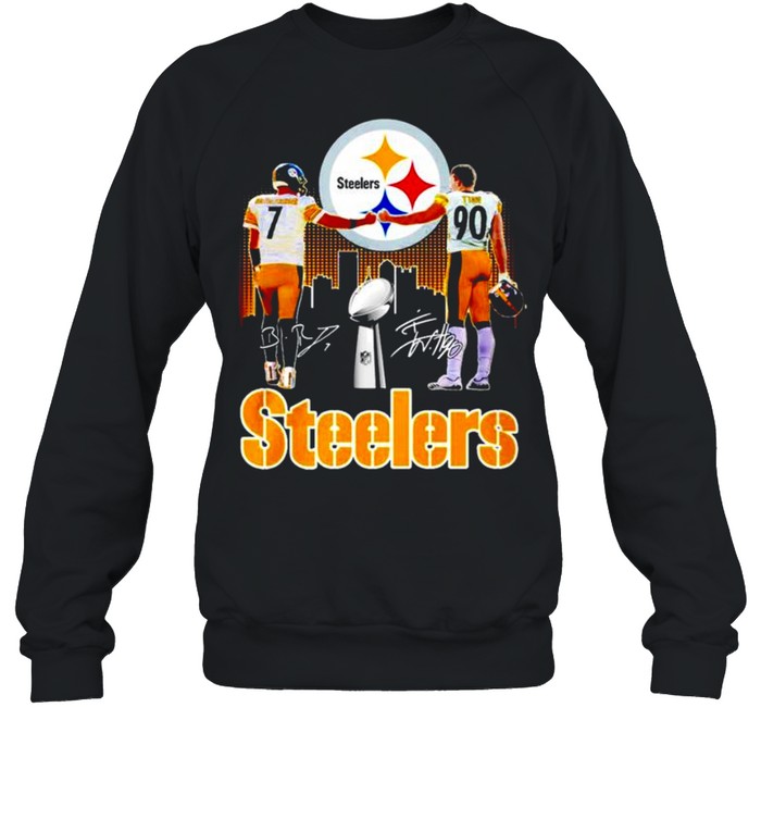 Ben Roethlisberger and T. J. Watt Pittsburgh Steelers signatures shirt Unisex Sweatshirt