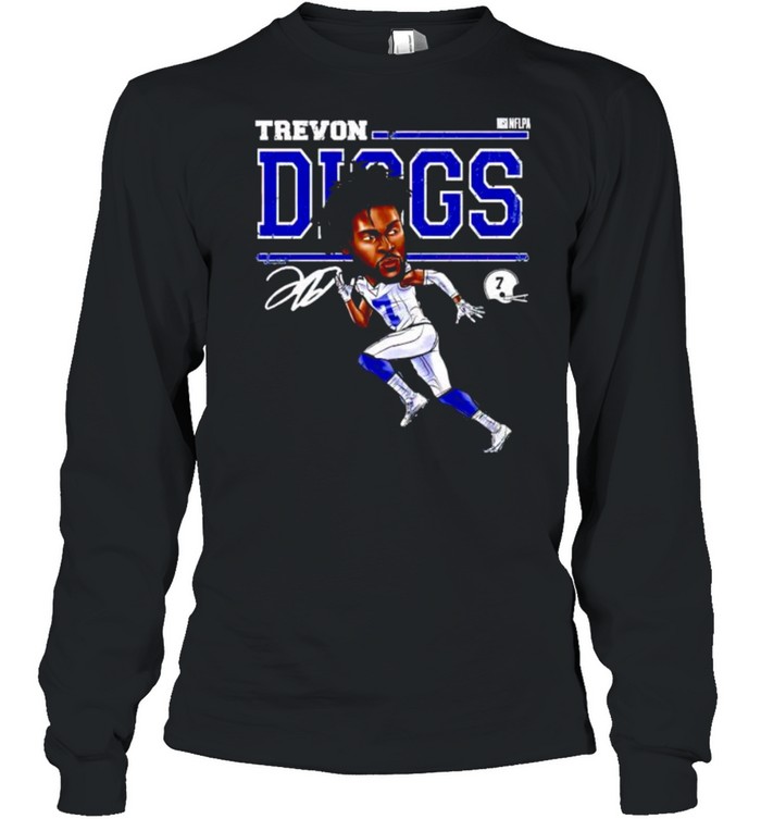 Dallas Cowboys Trevon Diggs cartoon signature shirt, hoodie, sweater and  v-neck t-shirt