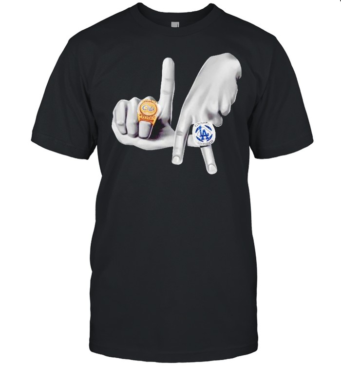 Los Angeles Dodgers hands rings shirt