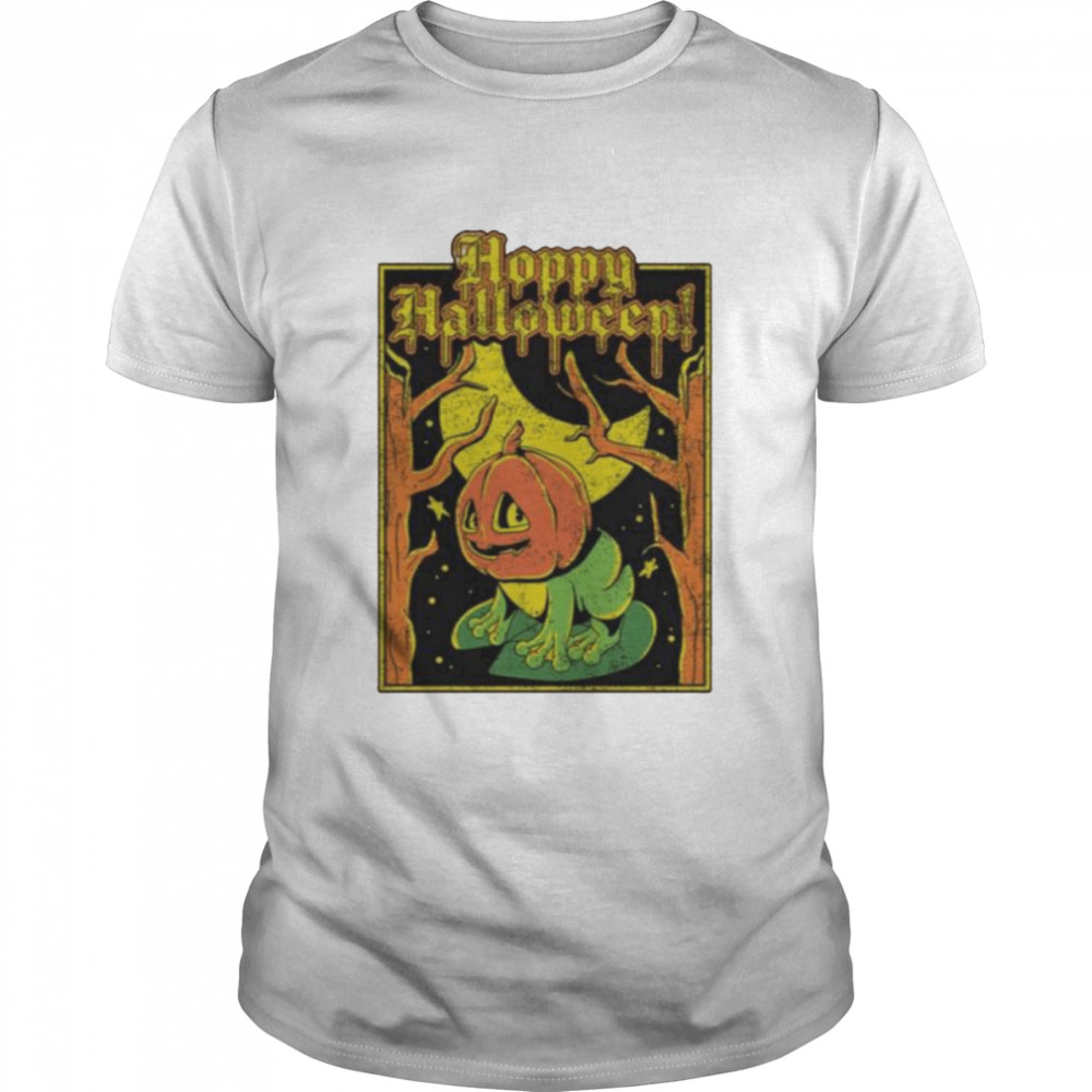 Frog pumpkin hoppy halloween shirt Classic Men's T-shirt