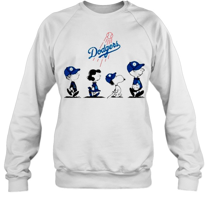 MLB Baseball Los Angeles Dodgers Snoopy The Peanuts Movie Shirt Hoodie