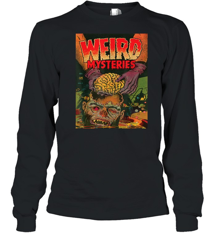 Zombie Halloween Horror Vintage Comic Book Retro Scary shirt Long Sleeved T-shirt