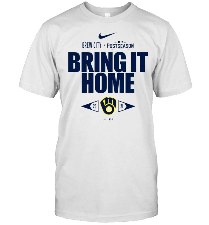 Milwaukee Brewers Brew City 2021 Postseason Bring It Home  Classic Men's T-shirt