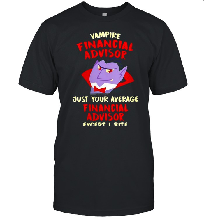 Vampire Financial Advisor Halloween Investment Analyst Scary  Classic Men's T-shirt