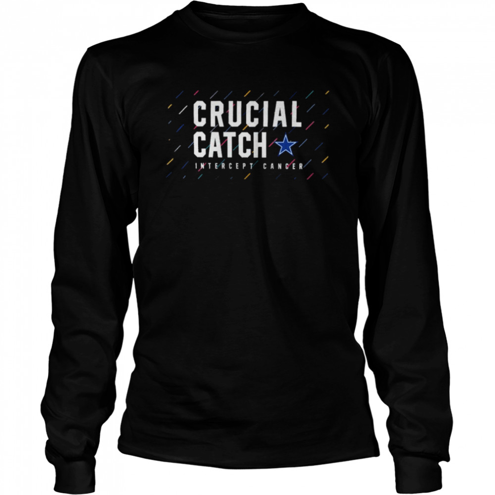 Dallas Cowboys 2021 crucial catch intercept cancer shirt, hoodie, sweater  and v-neck t-shirt