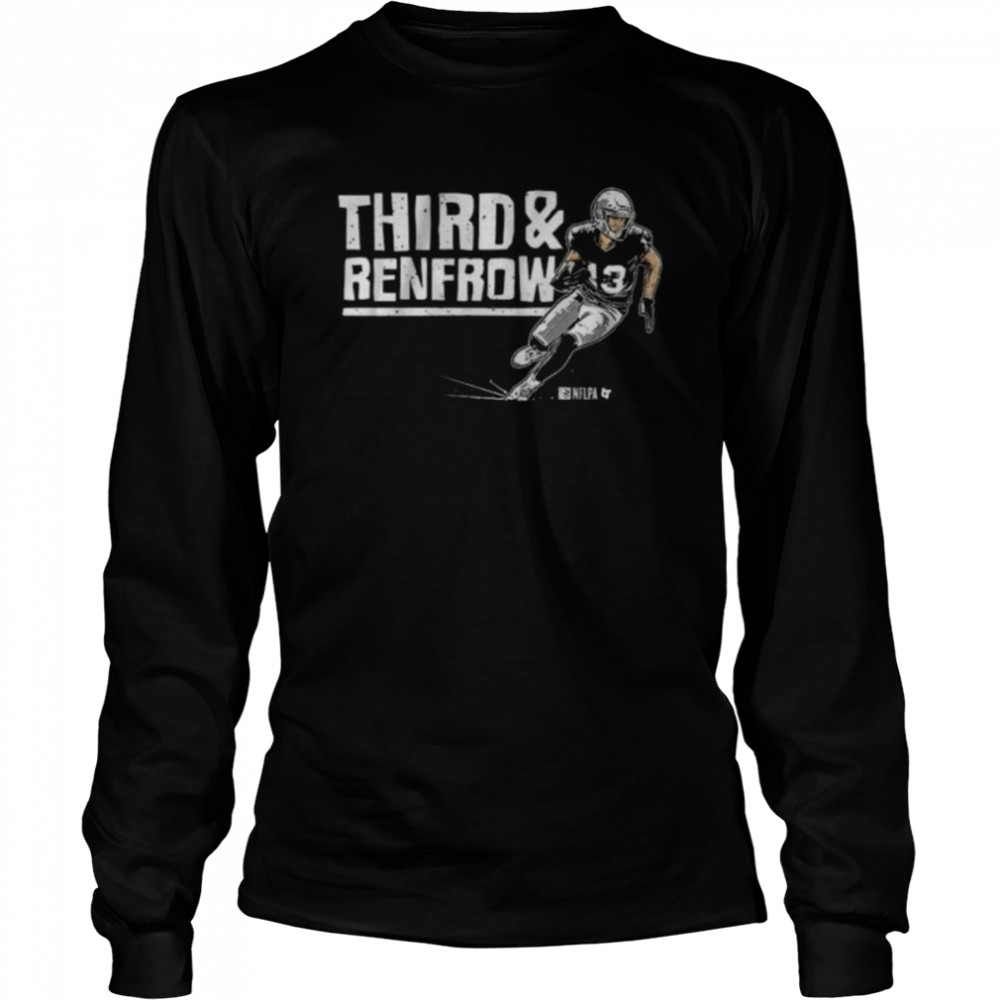 Hunter Renfrow Las Vegas Raiders Men's Name & Number Logo T-Shirt - Ash