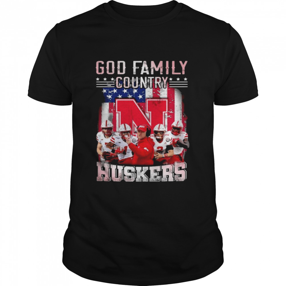 God family country Nebraska Cornhuskers football shirt Classic Men's T-shirt