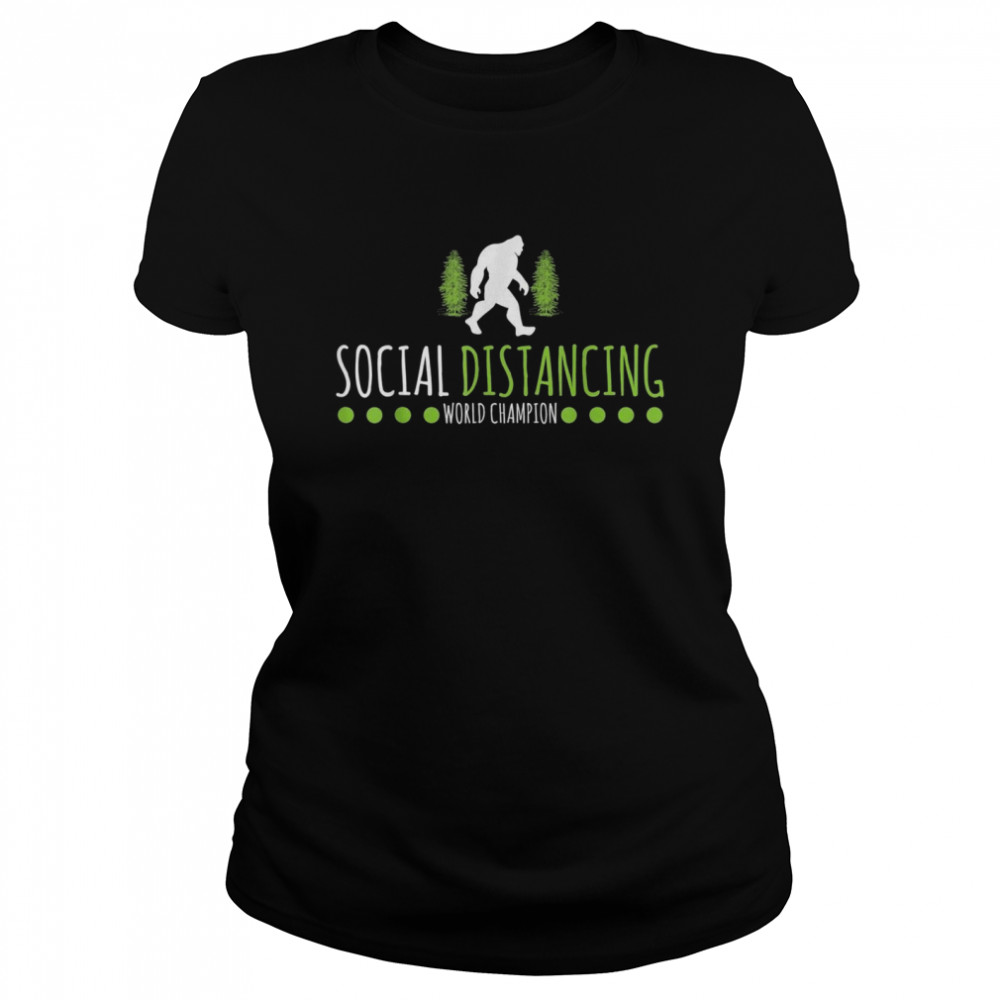 Social Distancing Weltmeister Big Foot Design  Classic Women's T-shirt