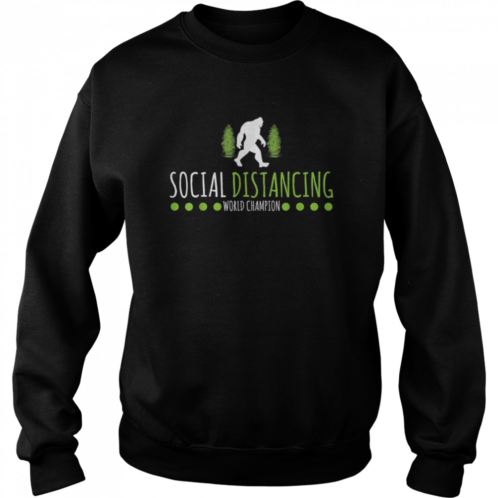 Social Distancing Weltmeister Big Foot Design  Unisex Sweatshirt