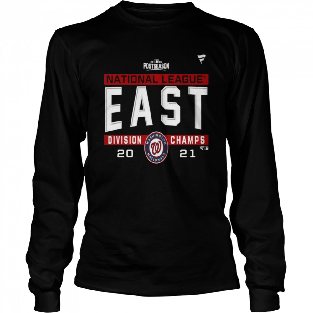 Washington Nationals National League NL East Division Champions 2021 sport shirt Long Sleeved T-shirt