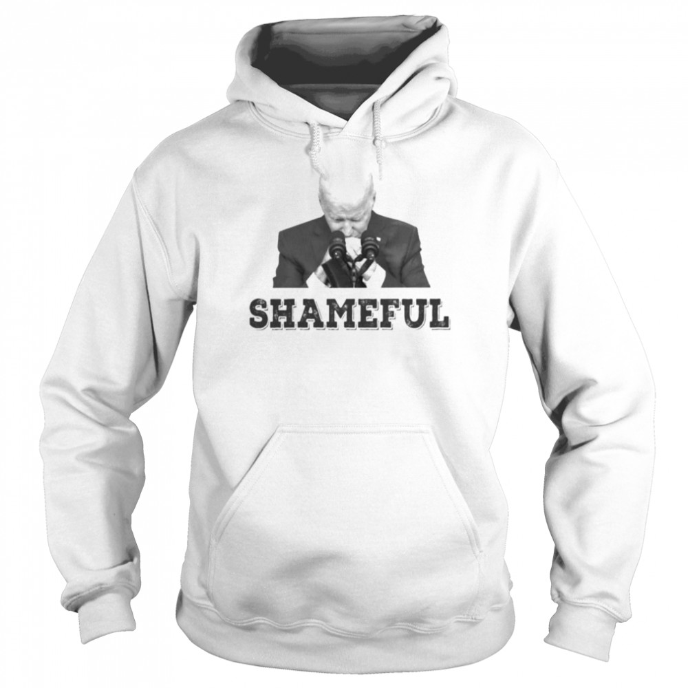 Biden impeach shameful shirt Unisex Hoodie