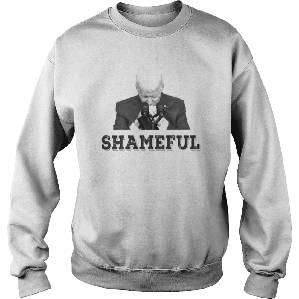 Biden impeach shameful shirt Unisex Sweatshirt