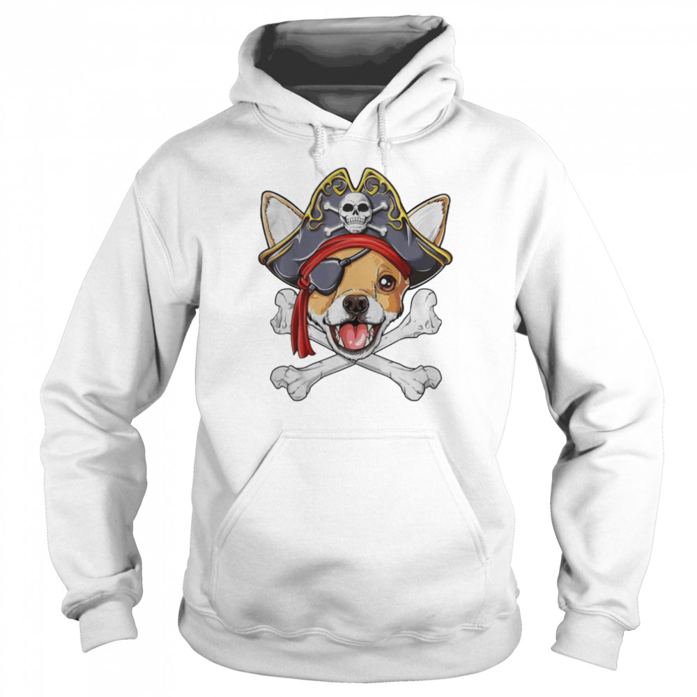 Chihuahua Pirate Costume Jolly Roger Flag Skull Crossbones shirt Unisex Hoodie