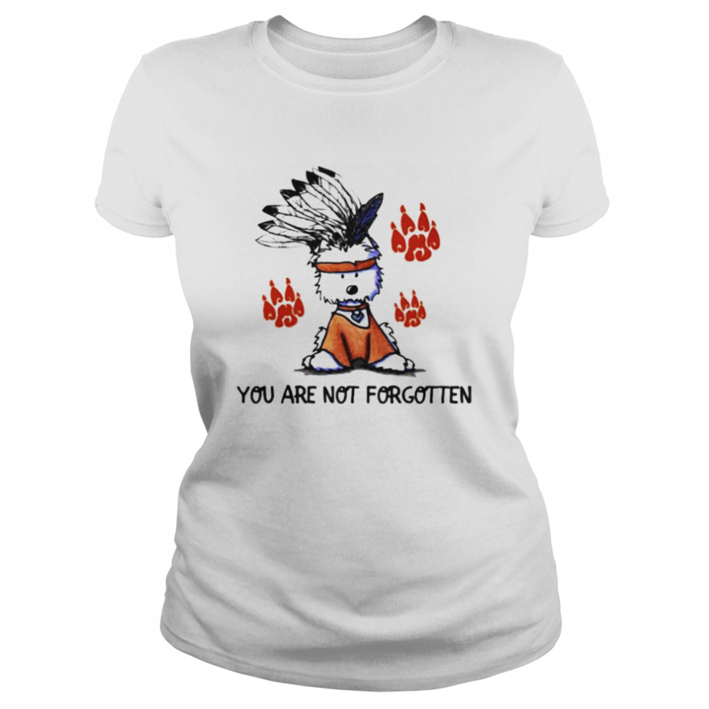 Dog native American you are not forgotten shirt Classic Women's T-shirt