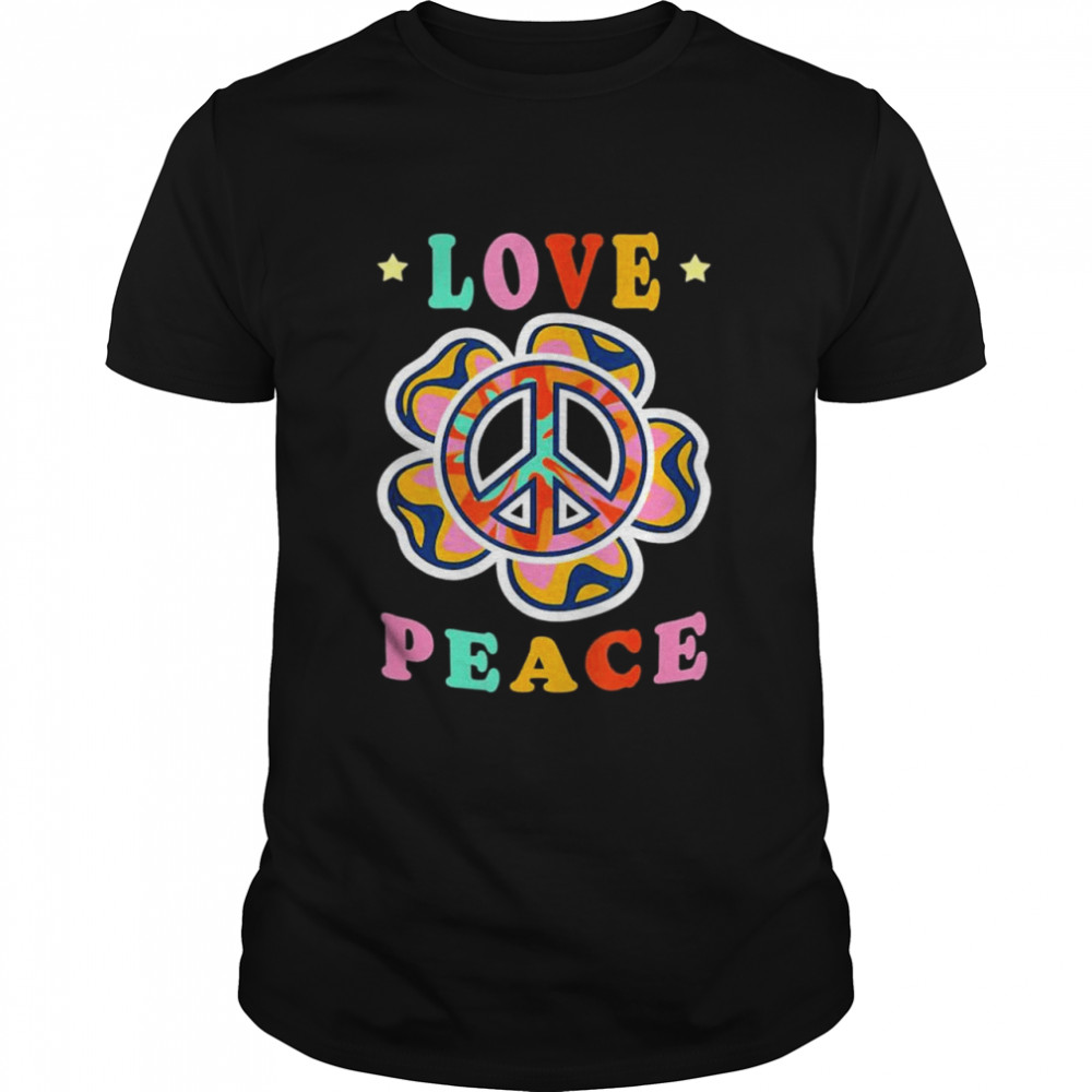 Flower Love Peace Hippie Costume 60s 70s shirt
