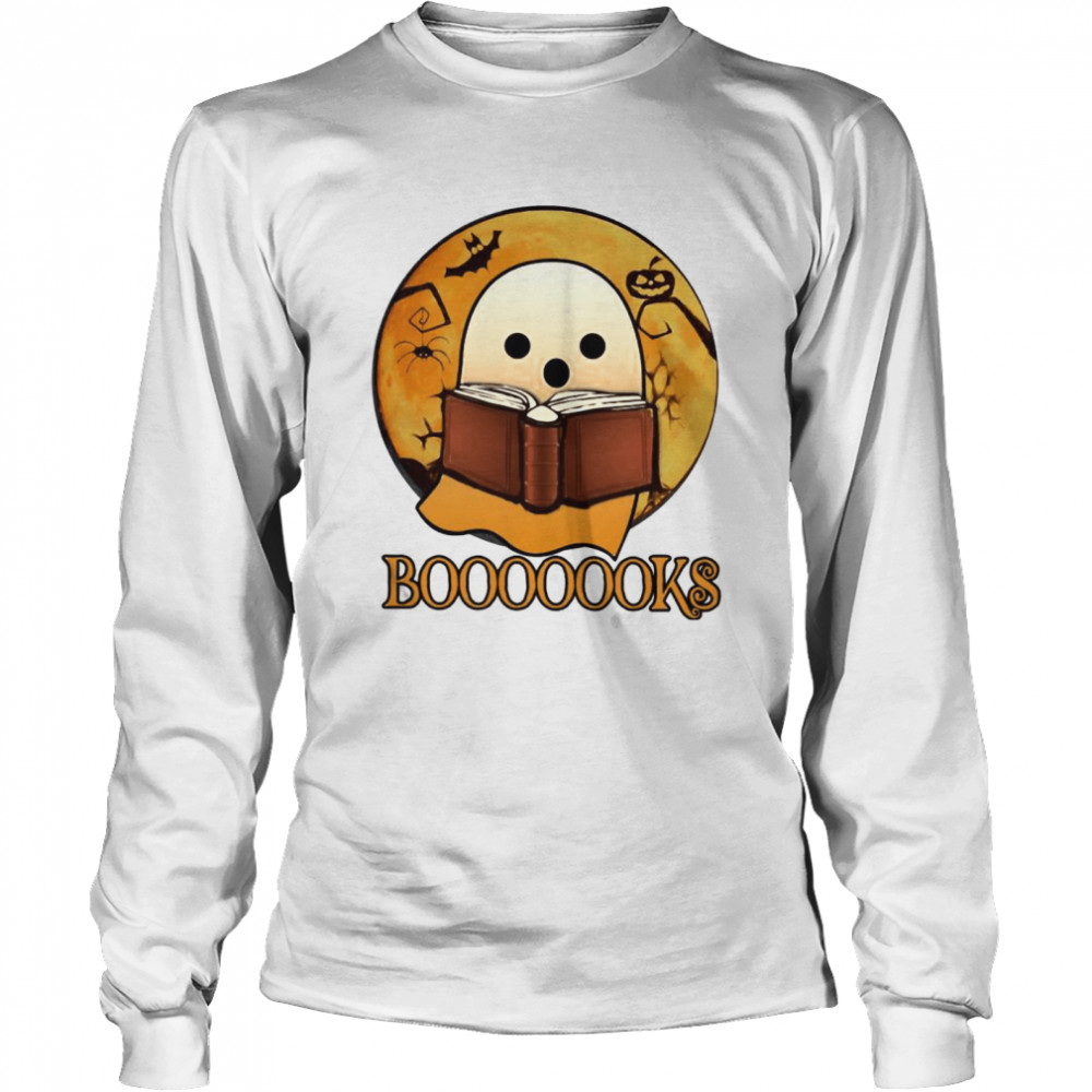 Hunter’s Moon ghost reading book boooooks shirt Long Sleeved T-shirt