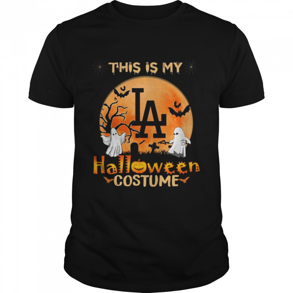 Los Angeles Dodgers Boos This is my Halloween Costume Moon shirt