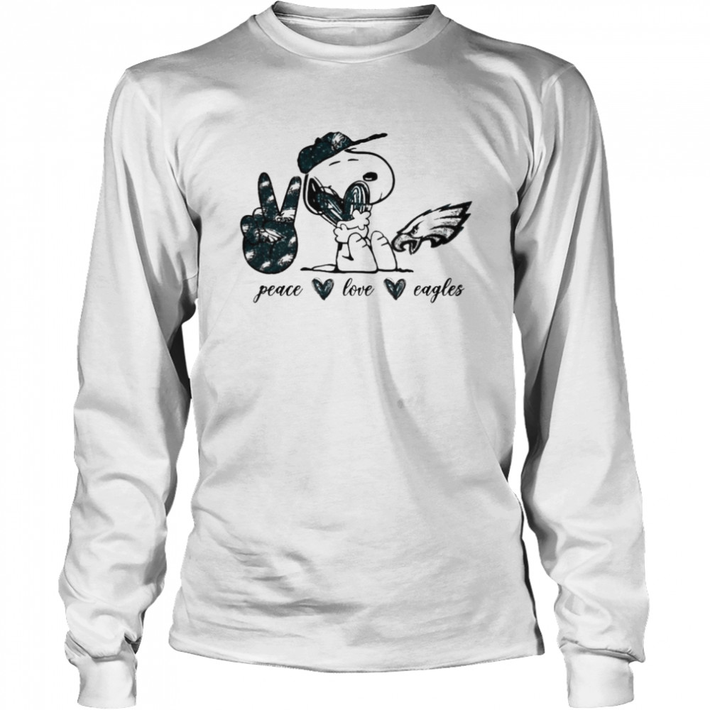 Snoopy Peace Love Philadelphia Eagles Shirt, Tshirt, Hoodie, Sweatshirt,  Long Sleeve, Youth, funny shirts, gift shirts, Graphic Tee » Cool Gifts for  You - Mfamilygift