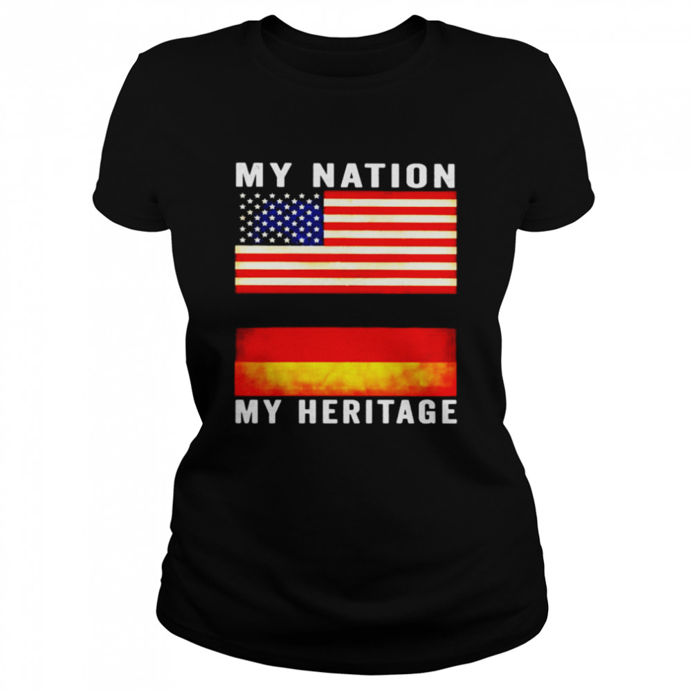 American my nation German my heritage shirt Classic Women's T-shirt