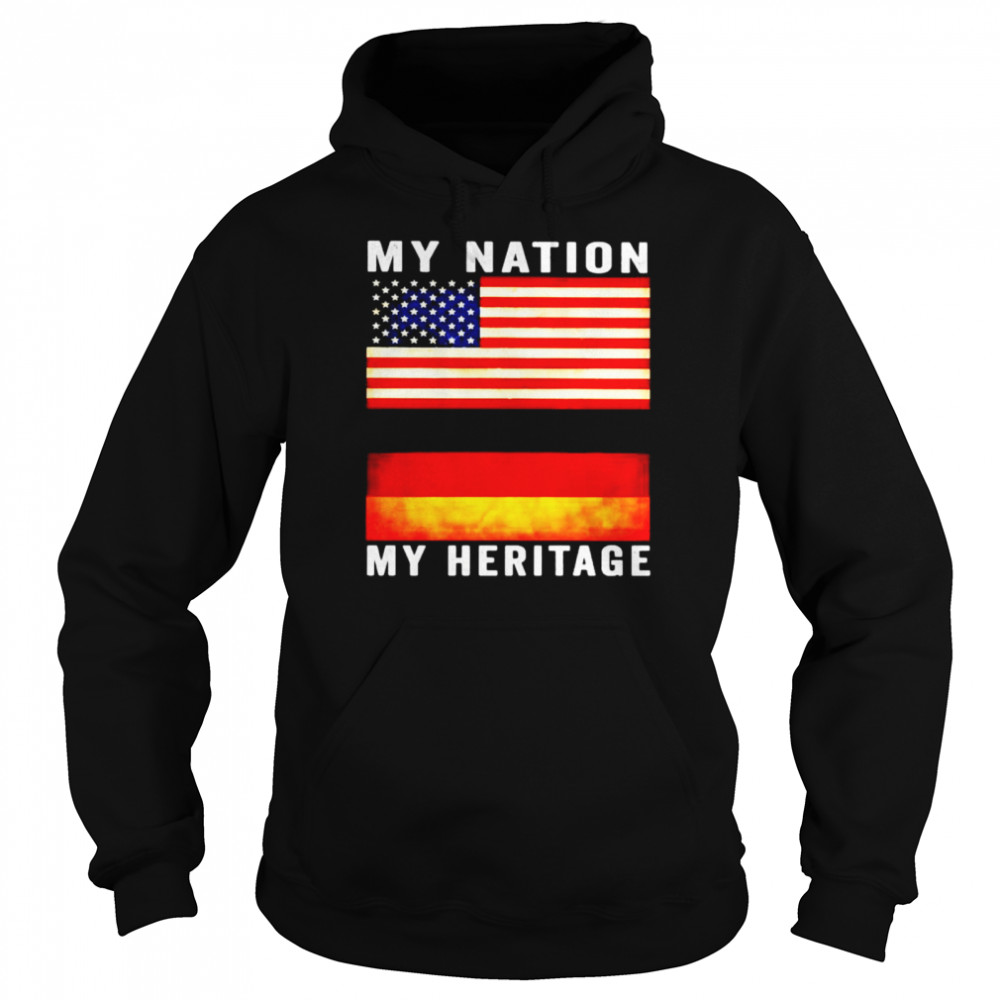 American my nation German my heritage shirt Unisex Hoodie