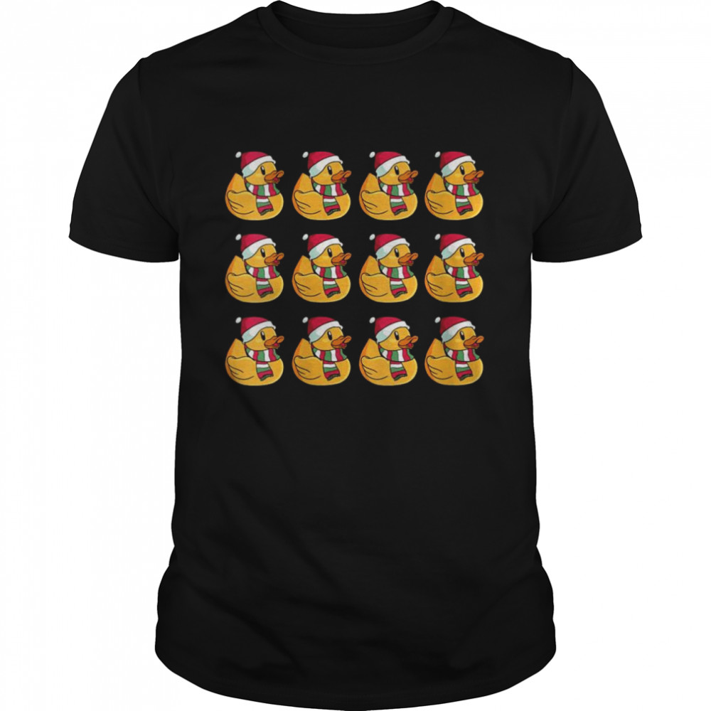 Christmas Holiday Rubber Duckies Classic Men's T-shirt