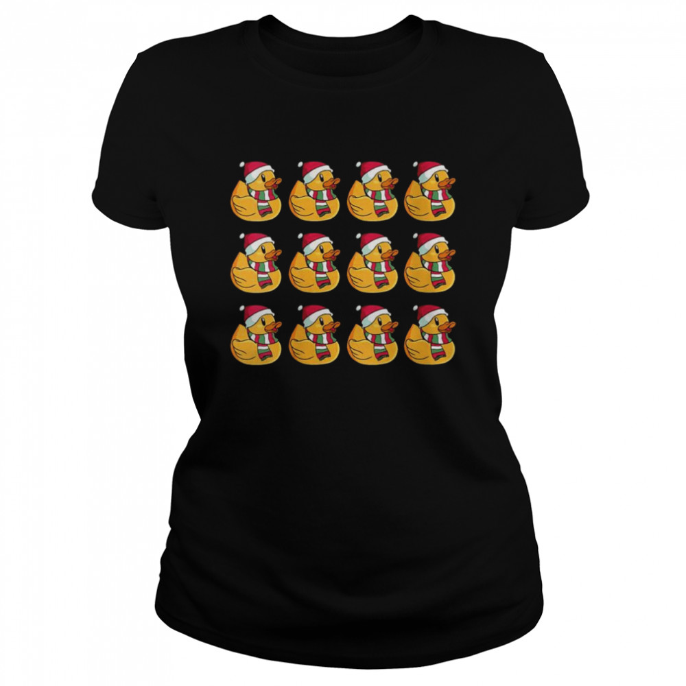 Christmas Holiday Rubber Duckies Classic Women's T-shirt