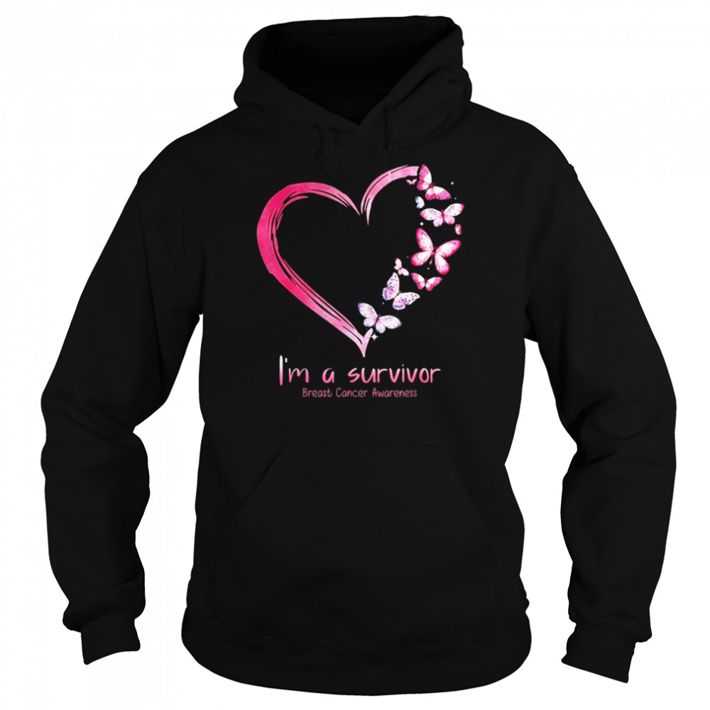 Im A Survivor Breast Cancer Awareness 2021 shirt Unisex Hoodie