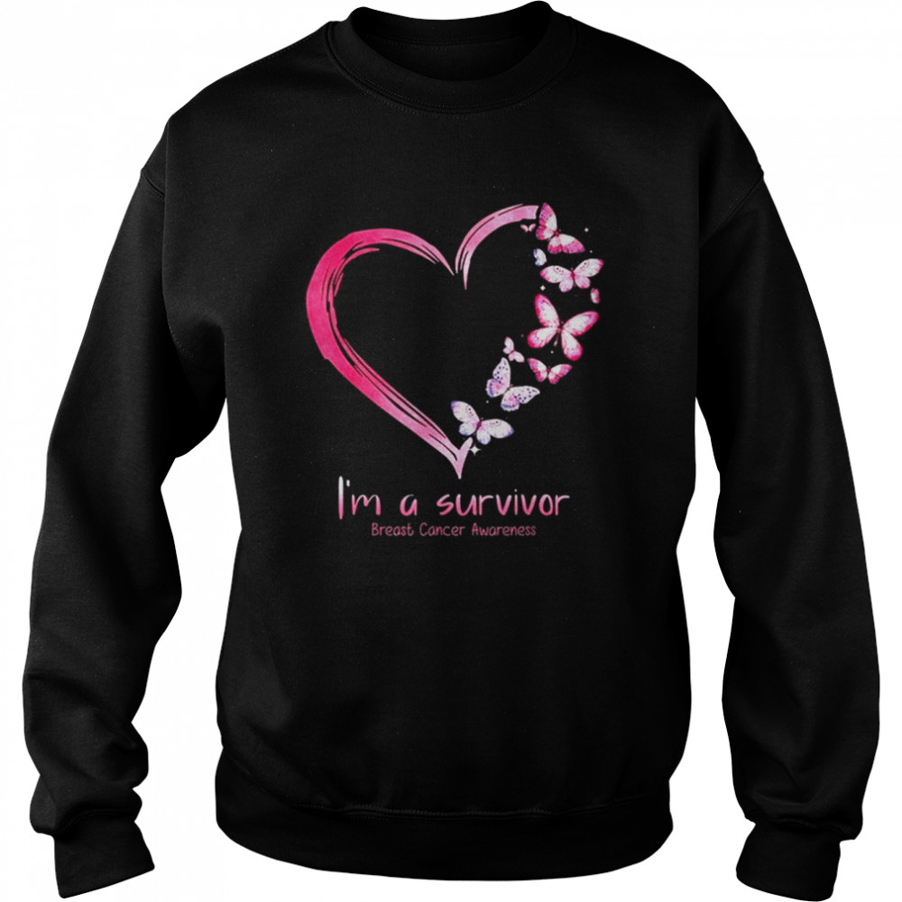 Im A Survivor Breast Cancer Awareness 2021 shirt Unisex Sweatshirt