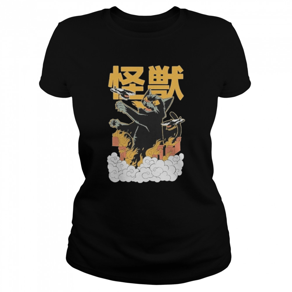 KAIjU BLACK CAT Anime Tokyo shirt Classic Women's T-shirt