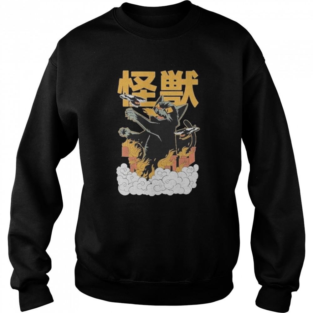 KAIjU BLACK CAT Anime Tokyo shirt Unisex Sweatshirt