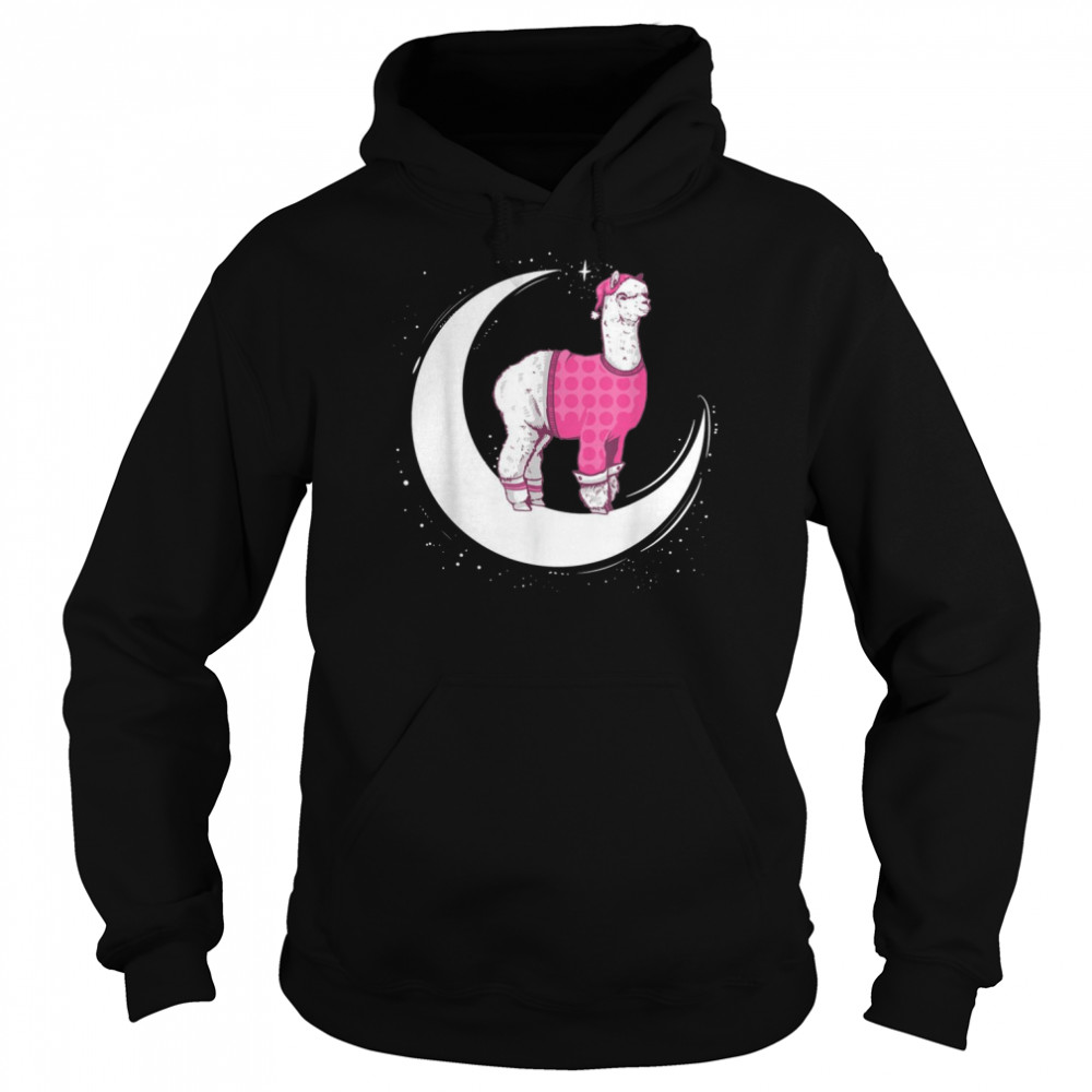 Llama Pajama Kawaii Moon Space Pastel Goth Girl Unisex Hoodie