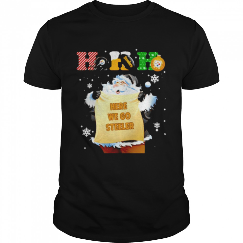 Santa Steelers ho ho ho here we go shirt Classic Men's T-shirt