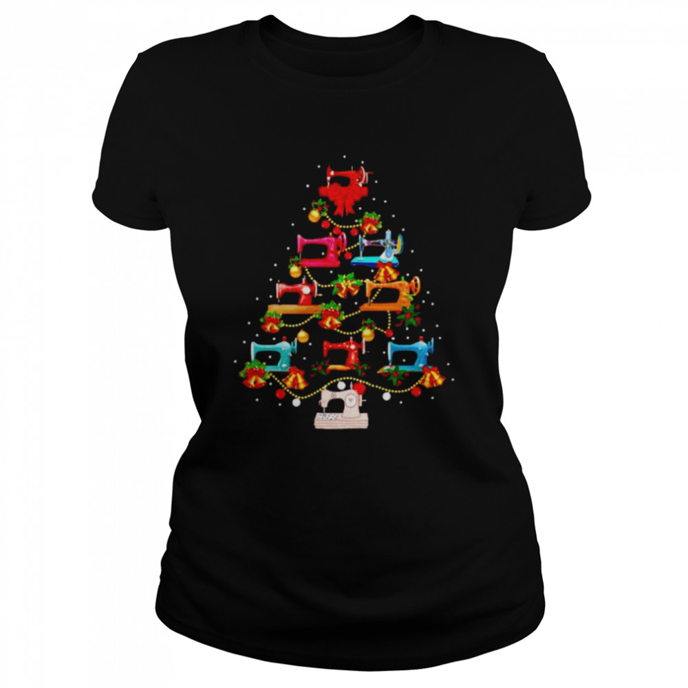 Sewing machine make Christmas tree shirt Classic Women's T-shirt