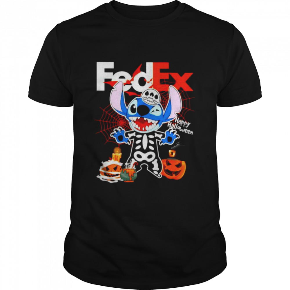 Skeleton Stitch FedEx happy Halloween shirt Classic Men's T-shirt