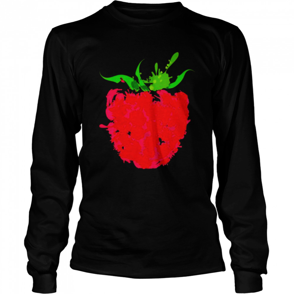 Strawberry fruit painting shirt Long Sleeved T-shirt