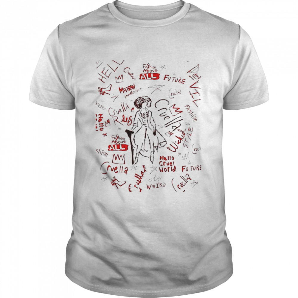 Cruella Sketch page shirt Classic Men's T-shirt