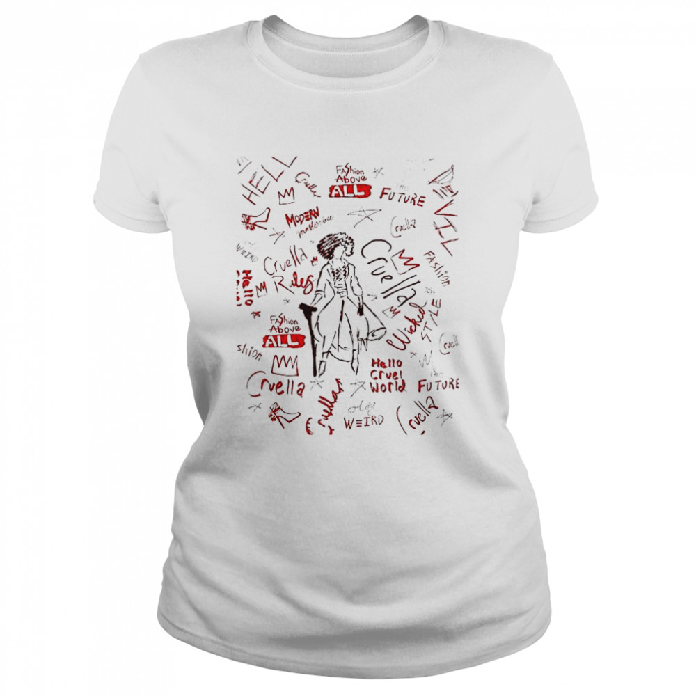 Cruella Sketch page shirt Classic Women's T-shirt