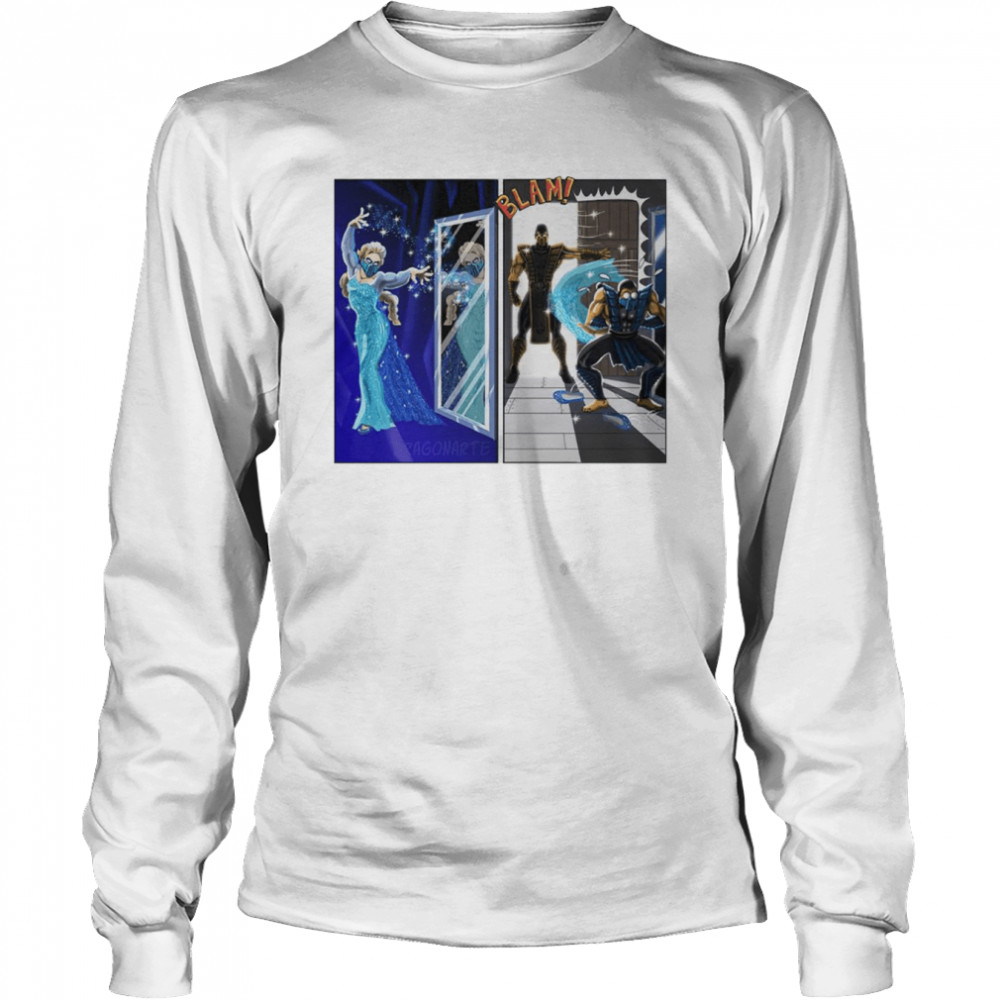 Frozen funny Mortal Kombat shirt Long Sleeved T-shirt