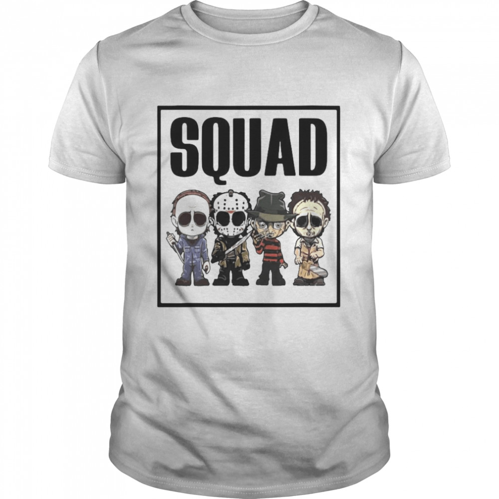 Horror Movies Characters Chibi Squad Halloween Classic Men's T-shirt