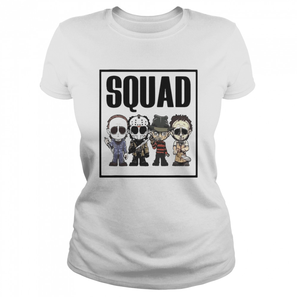 Horror Movies Characters Chibi Squad Halloween Classic Women's T-shirt