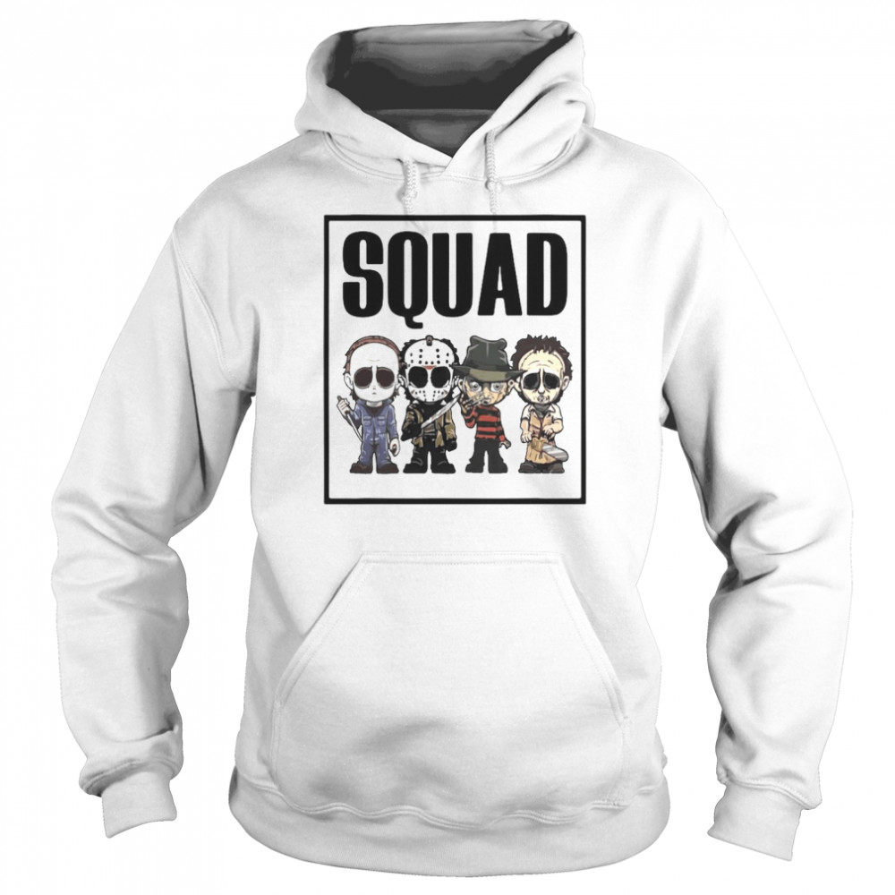 Horror Movies Characters Chibi Squad Halloween Unisex Hoodie