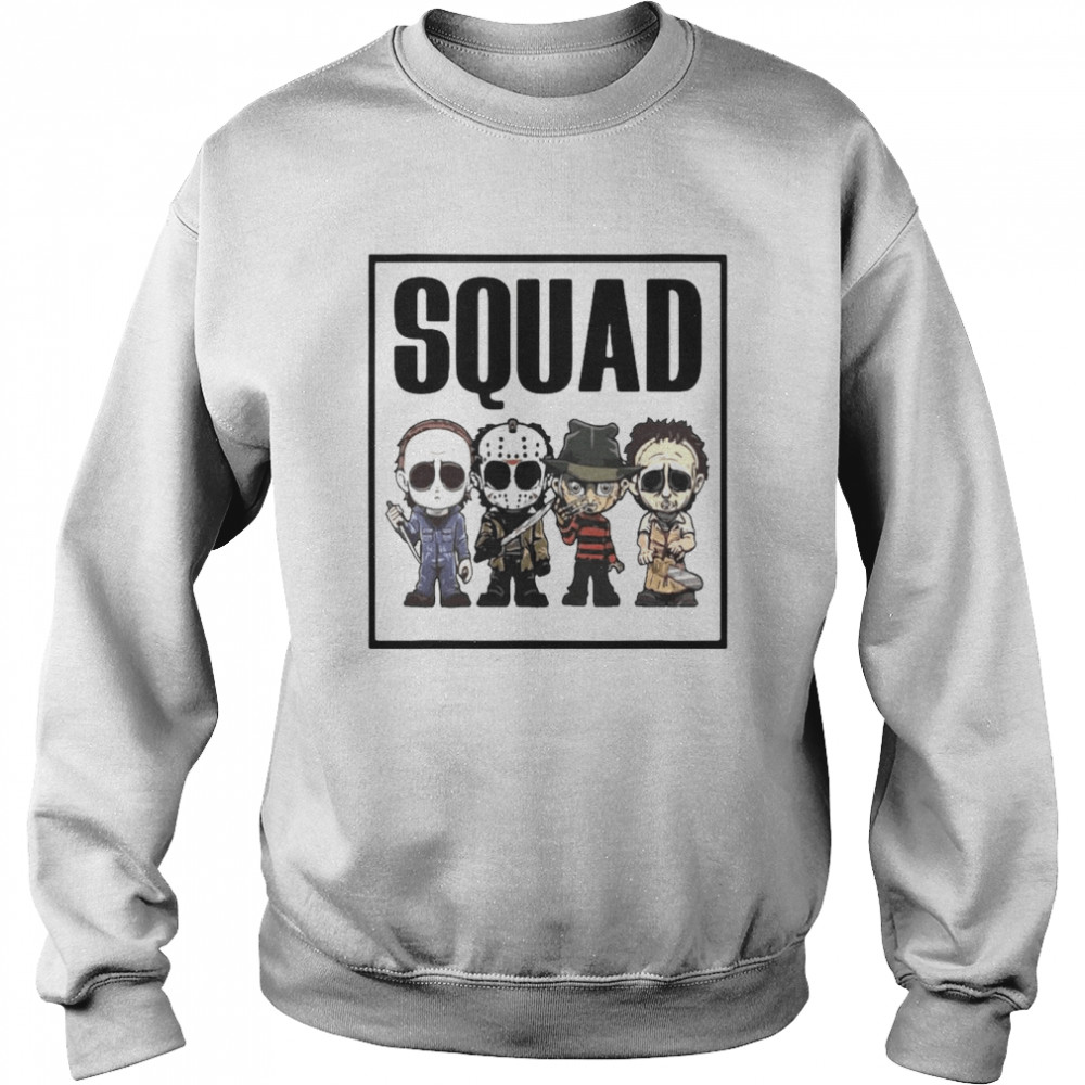 Horror Movies Characters Chibi Squad Halloween Unisex Sweatshirt