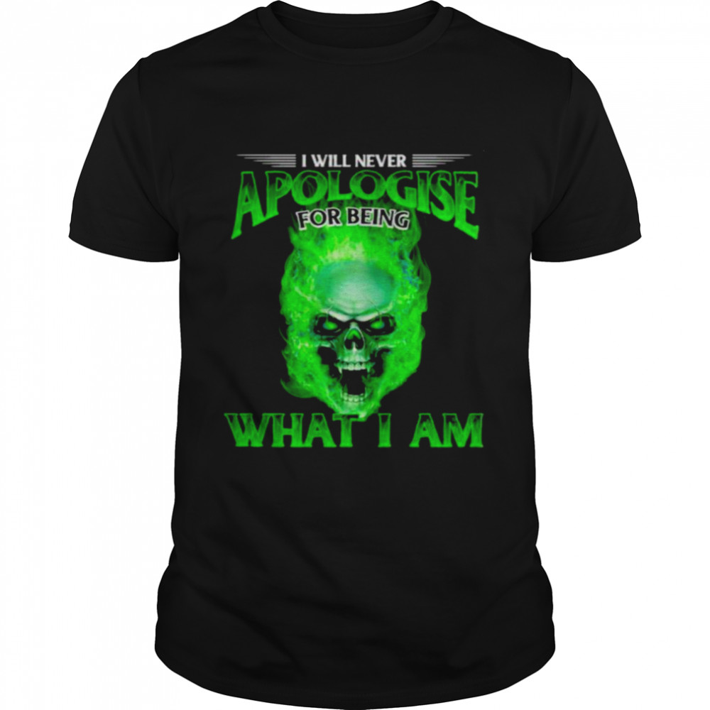 I will never apologise for being what i am skull shirt Classic Men's T-shirt