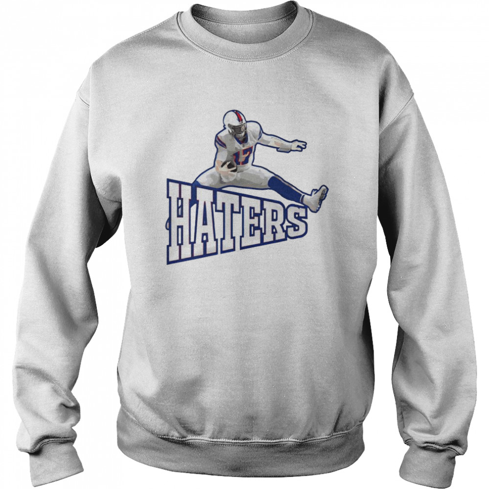 Josh Allen Jumping Over the Haters shirt Unisex Sweatshirt