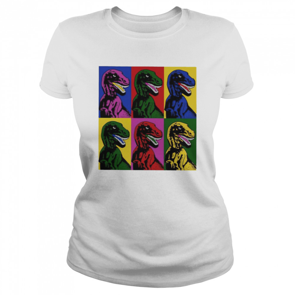 Jurassic Park in a dino shirt Classic Women's T-shirt