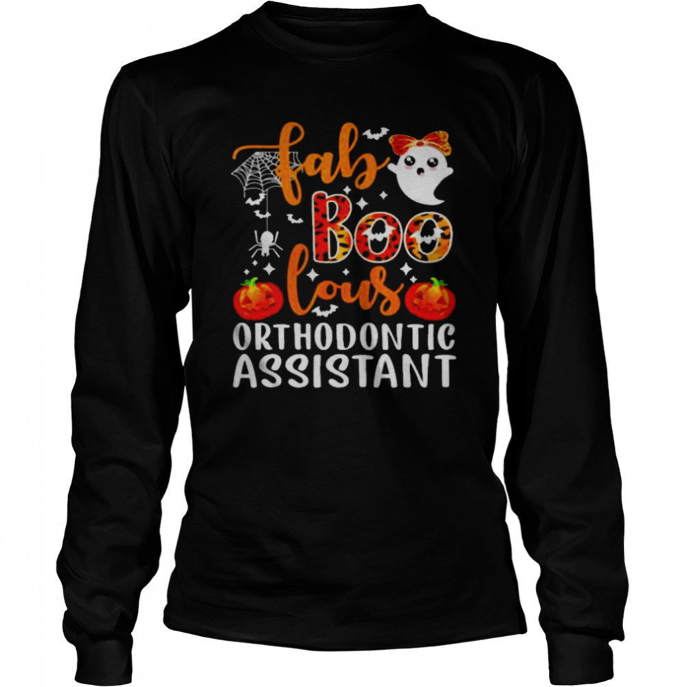 Original fab Boo Lous Orthodontic Assistant Halloween 2021 Long Sleeved T-shirt