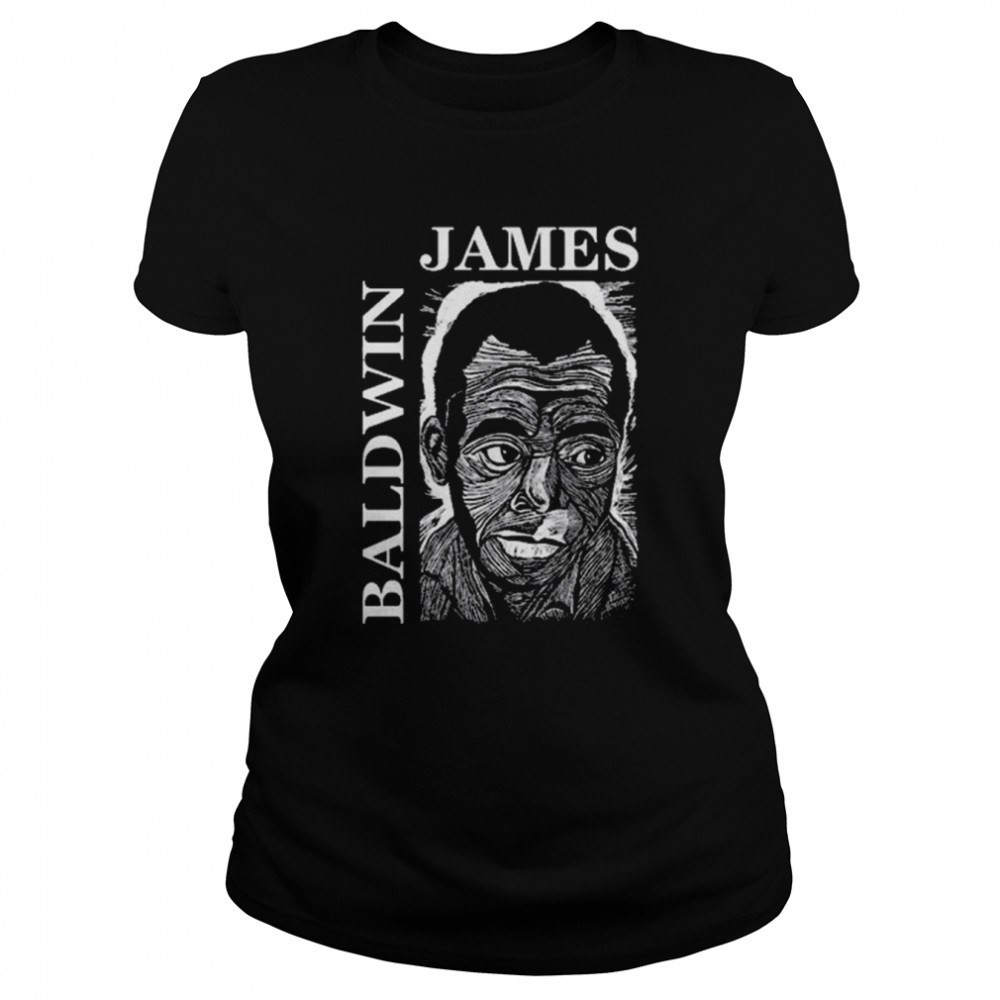 Top funny The James Baldwin Portrait 2021 Classic Women's T-shirt