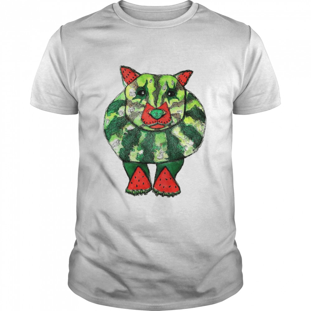 Watermelon Wombat dog mashup shirt Classic Men's T-shirt