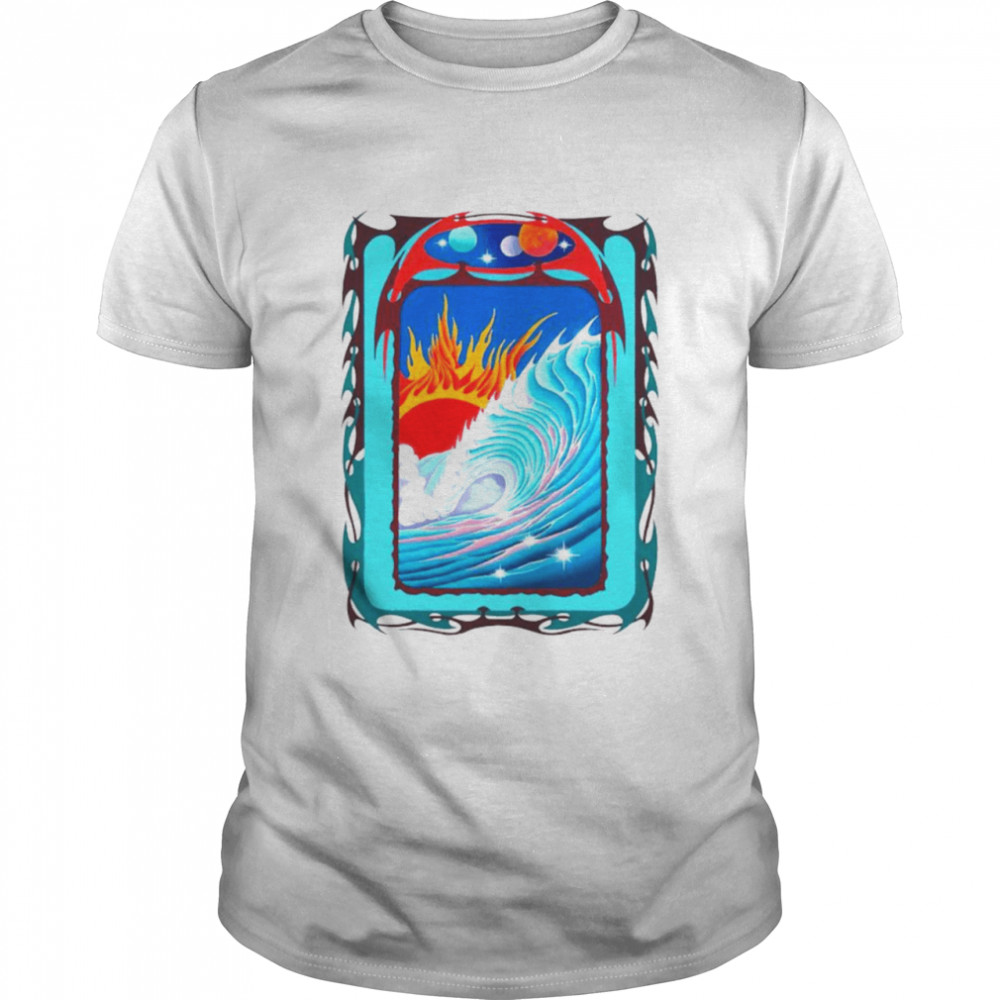 Wave Surreal and Sun shirt Classic Men's T-shirt